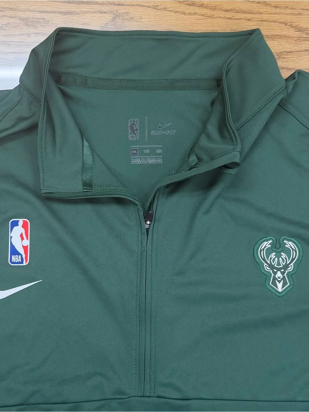 Milwaukee Bucks Nike Dri-Fit Element Logo Performance Shooting 1/4 Zip XXL 25x29